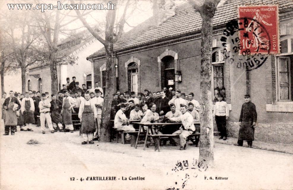 12 - 4e d ARTILLERIE - La Cantine
